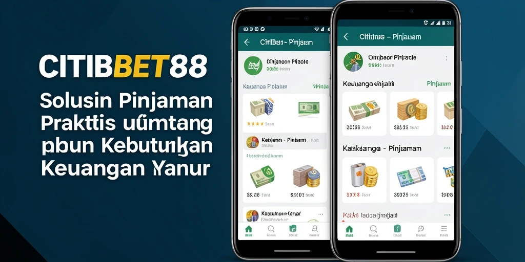 Antarmuka aplikasi CITIBET88 memudahkan pengajuan pinjaman secara instan.