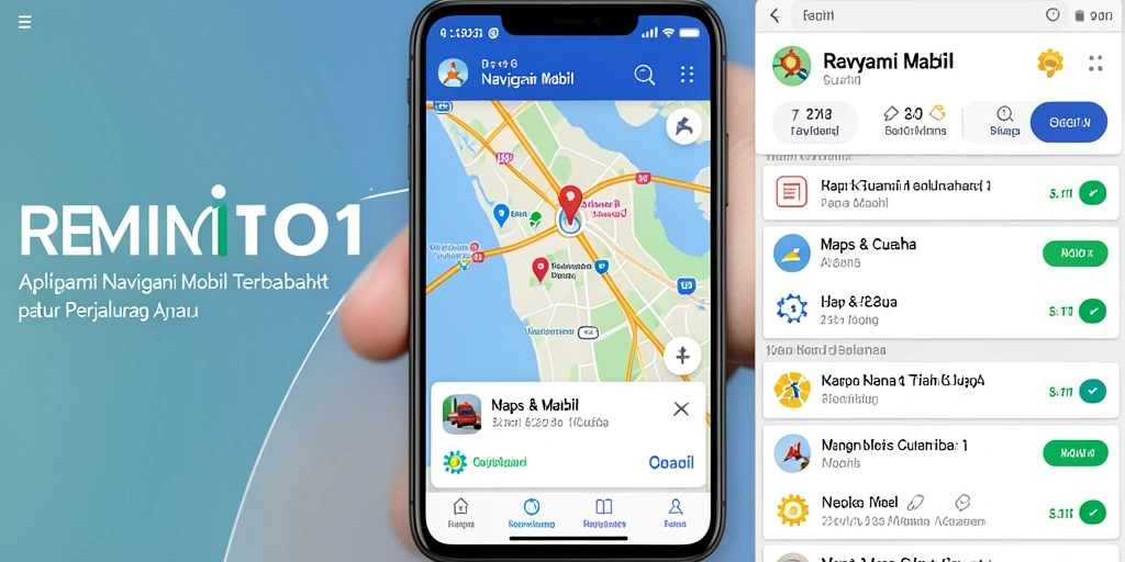 Antarmuka aplikasi REMI101 menampilkan navigasi yang jelas dan informatif.